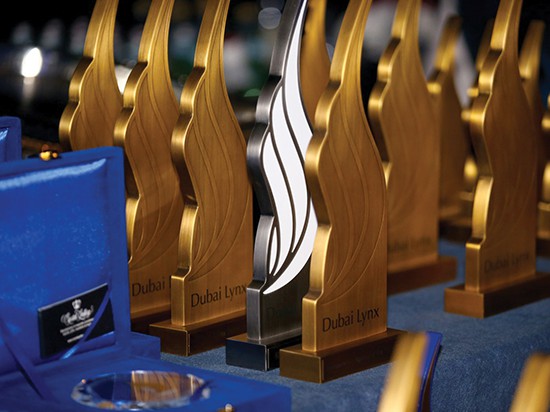 Dubai Lynx award trophies